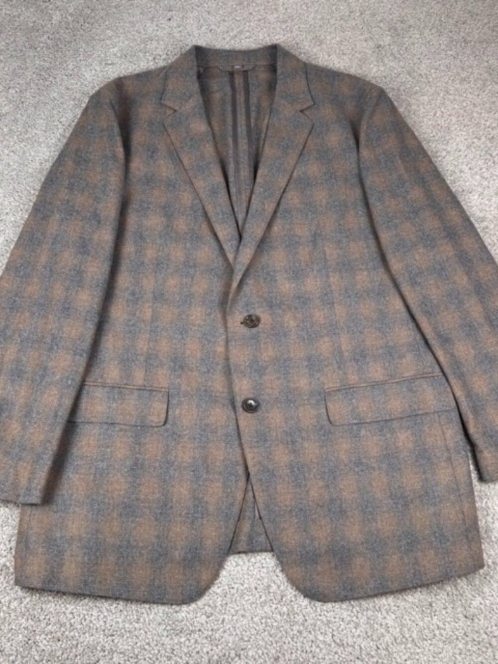 Bonobos Blazer Mens 44R Slim Fit Plaid Leomaster Italian Wool Blend Sport Coat